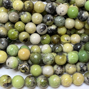 Chrysoprase 8mm round beads natural gemstone beads 14.5" strand - Oz Beads 