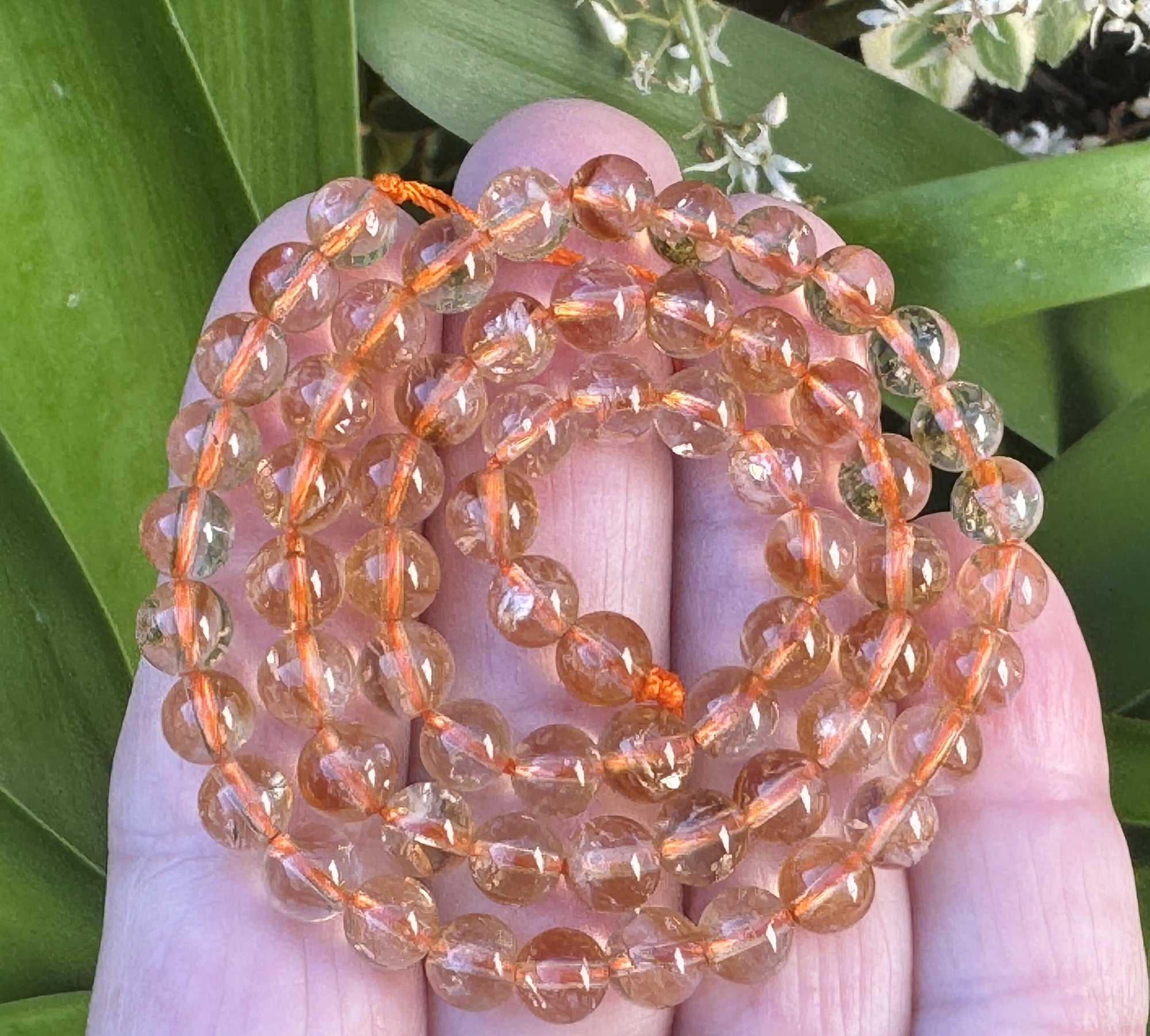 Citrine 6mm round natural gemstone beads 15.5" strand - Oz Beads 