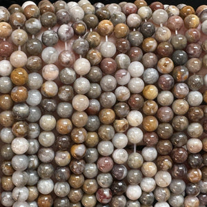 Gobi Agate 6mm round natural gemstone beads 15" strand - Oz Beads 