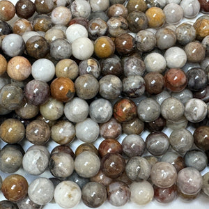Gobi Agate 6mm round natural gemstone beads 15" strand - Oz Beads 