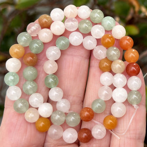 Mix Color Aventurine 6mm round natural gemstone beads 15" strand - Oz Beads 
