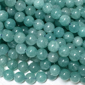 Mozambique Amazonite 6mm round natural gemstone beads 15.5" strand - Oz Beads 