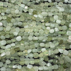 New Jade 6-8mm nuggets natural gemstone pebble beads 15.5" strand - Oz Beads 