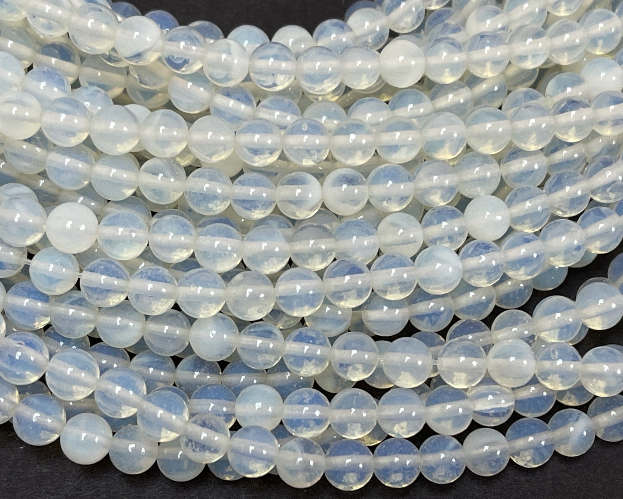 Opalite 6mm round beads 15" strand - Oz Beads 