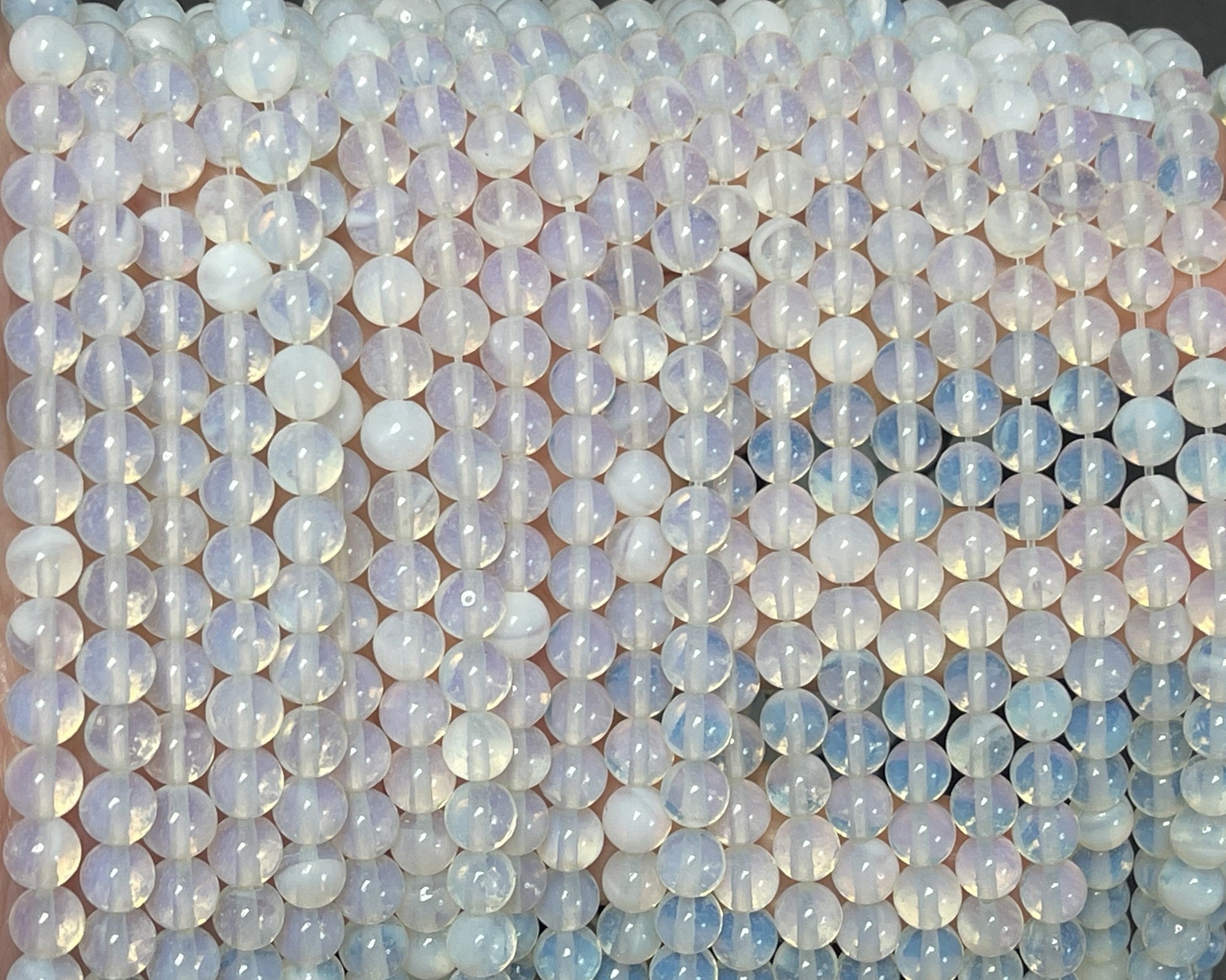 Opalite 6mm round beads 15" strand - Oz Beads 