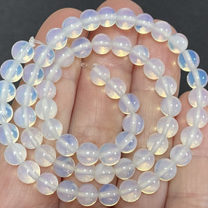 Opalite 6mm round beads 15" strand - Oz Beads 