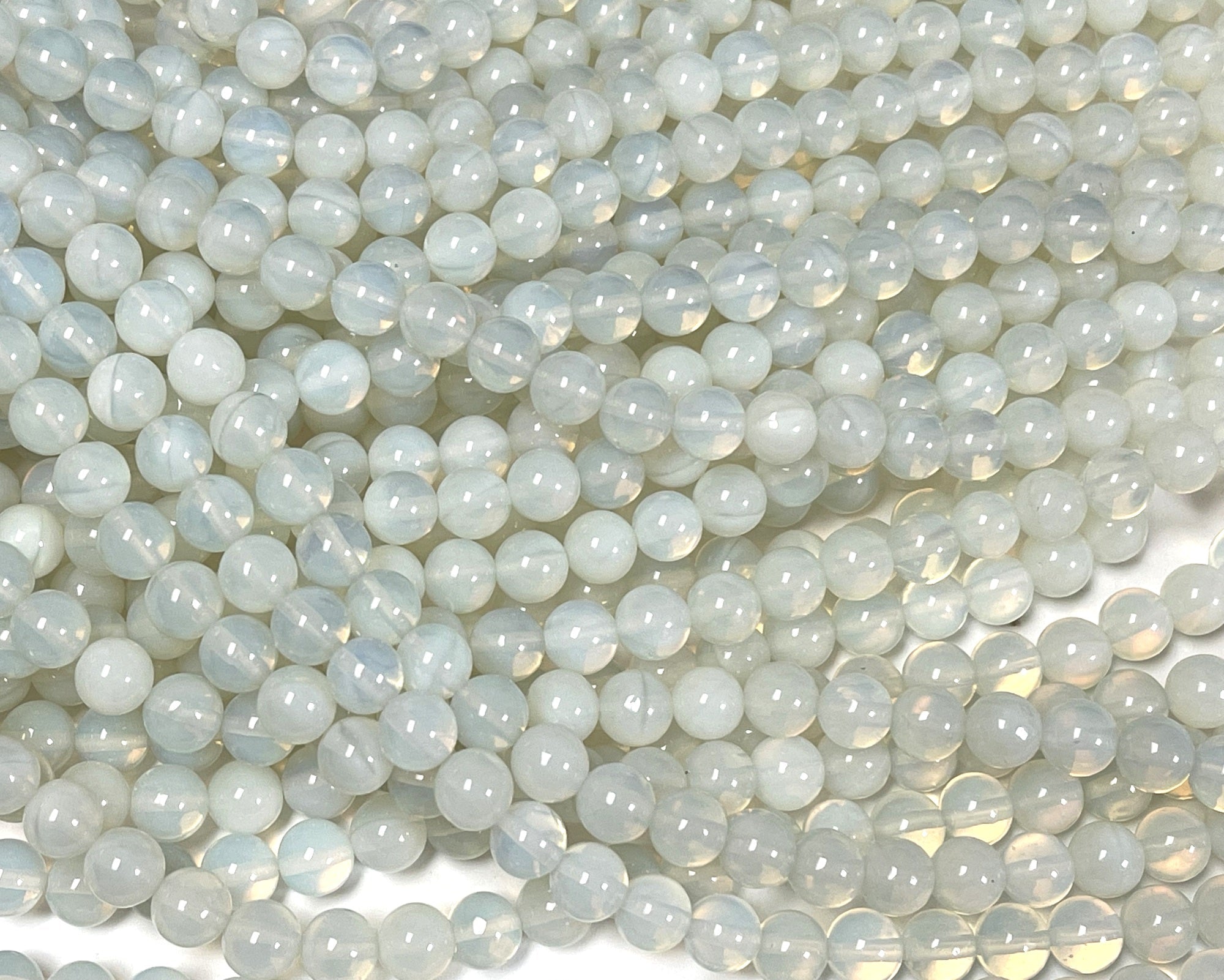 Opalite 8mm round beads 14.5" strand - Oz Beads 