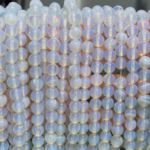 Opalite 8mm round beads 15" strand - Oz Beads 