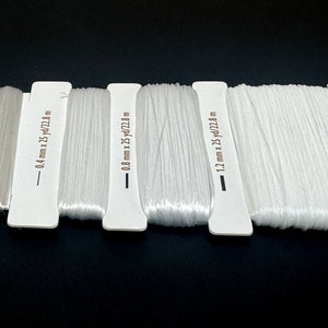 Opelon White Stretch Fiber Cord Variety Pack 4 sizes 22.8 meters each - Oz Beads 