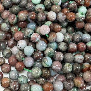 Portuguese Agate 8mm round gemstone beads 15.5" strand - Oz Beads 