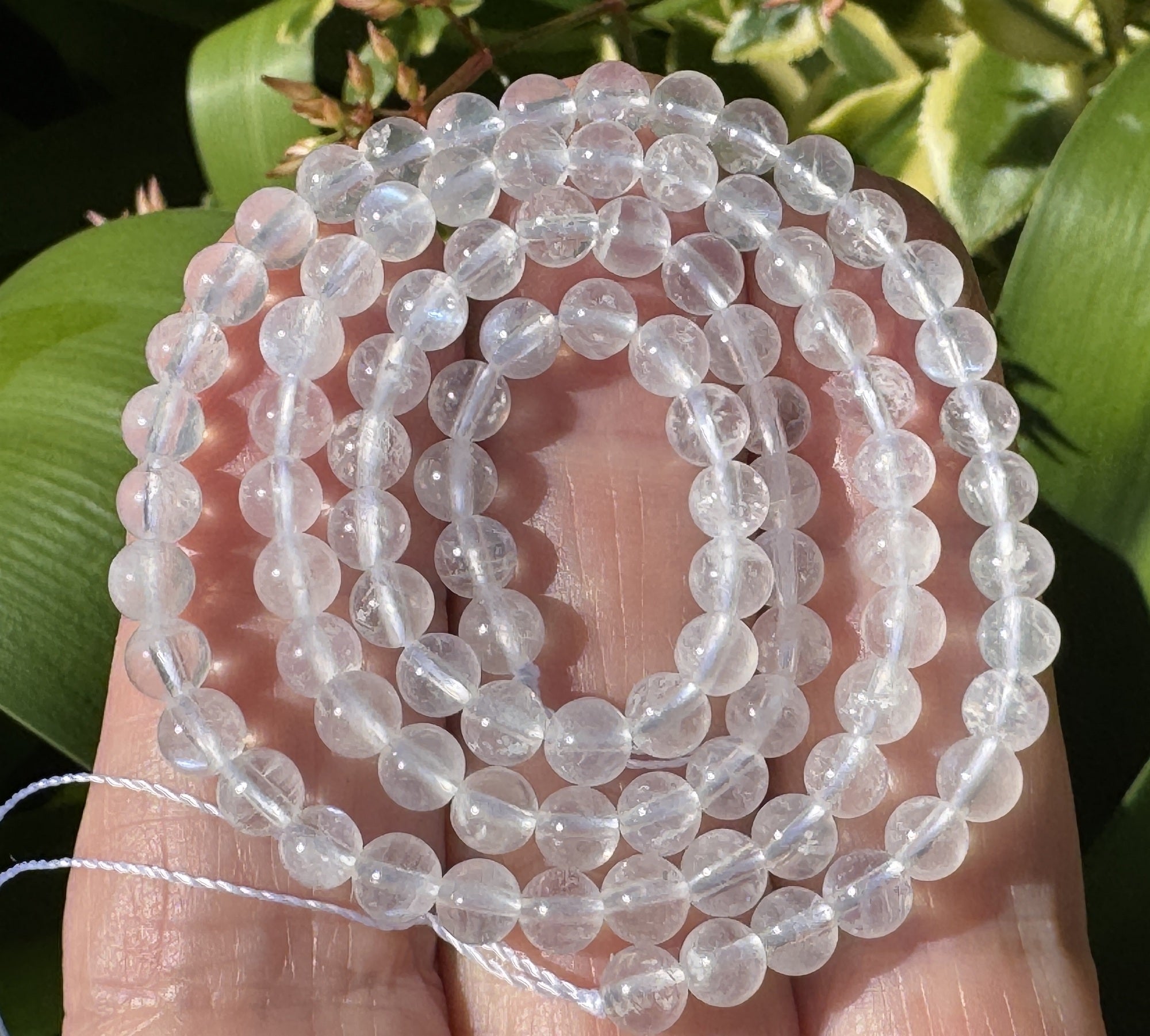 Rainbow Moonstone 4mm round gemstone beads 15.5" strand - Oz Beads 