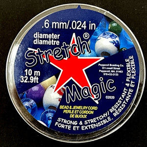 Stretch Magic beading stretch cord 0.6mm 10 meters spool - Oz Beads 