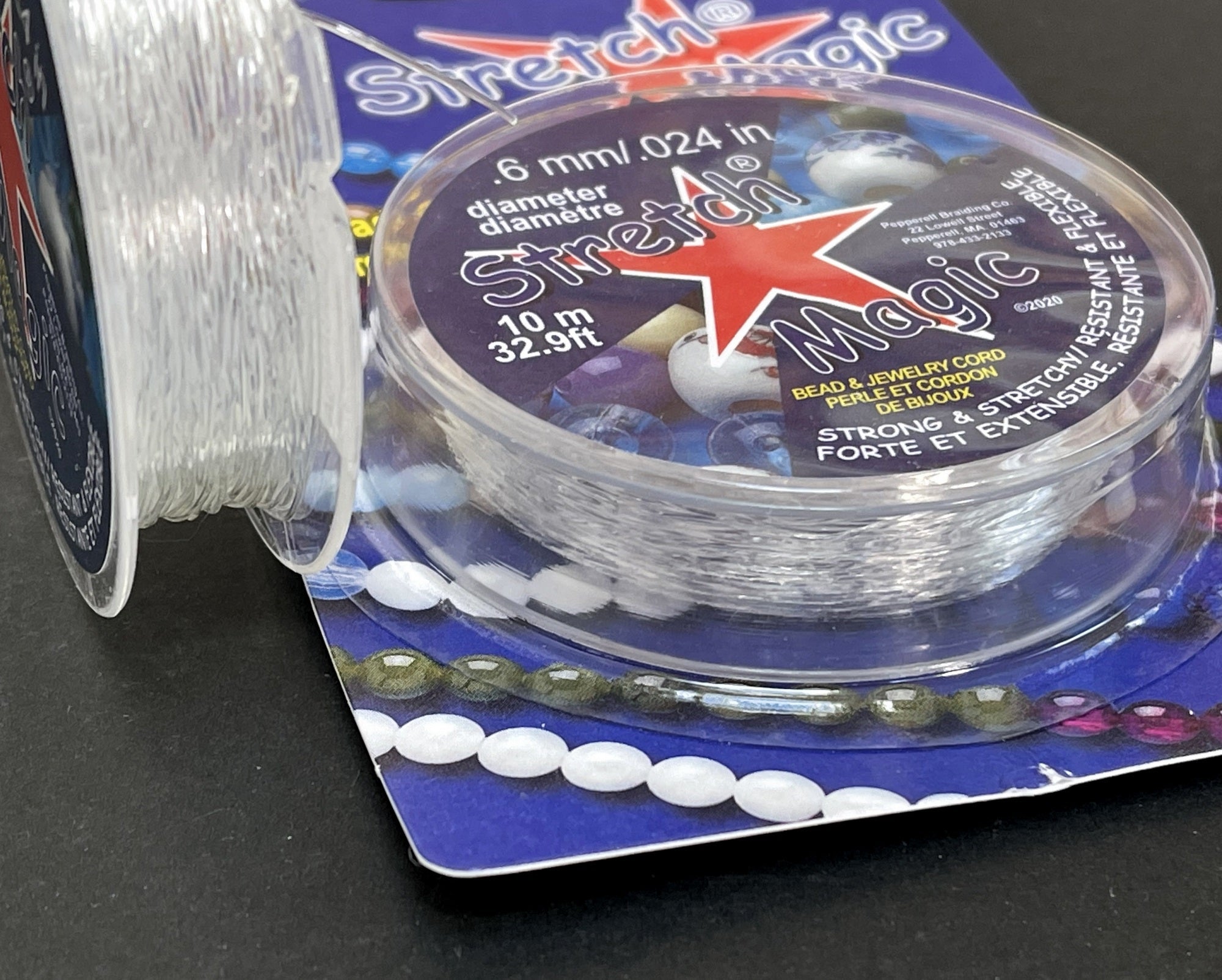 Stretch Magic beading stretch cord 0.6mm 10 meters spool - Oz Beads 