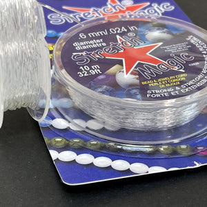 Stretch Magic beading stretch cord 0.6mm 10 meters spool - Oz Beads 