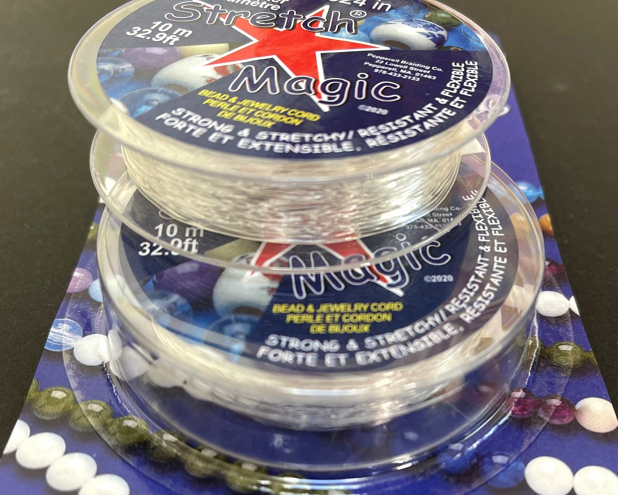 Stretch Magic beading stretch cord 0.6mm 10 meters spool - Oz Beads 