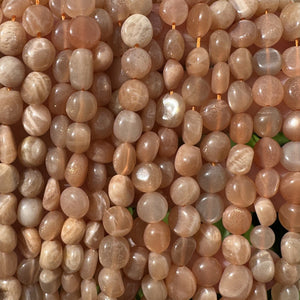 Sunstone 7-9mm nuggets natural gemstone beads 15" strand - Oz Beads 