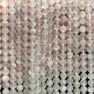 Rainbow Moonstone 6mm round natural gemstone beads 15.5" strand - Oz Beads 