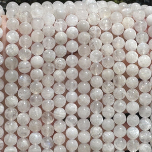 White Rainbow Moonstone 6mm round natural gemstone beads 15.5" strand - Oz Beads