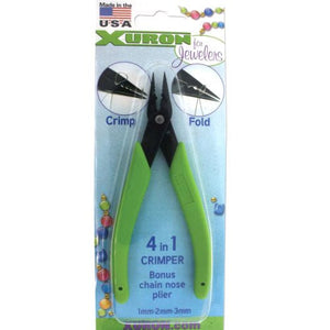 XURON 4 in 1 Bead Crimping with Chain Nose Plier Made in USA - Oz Beads 