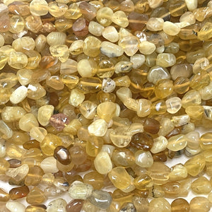Yellow Opal 6-8mm nuggets natural gemstone beads 16" strand - Oz Beads 