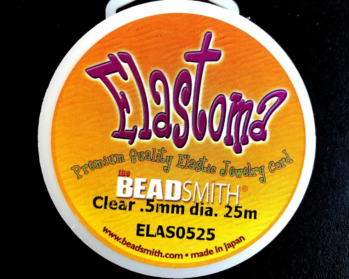 Elastoma premium elastic bead cord 0.5mm 25 meters spool - Oz Beads 