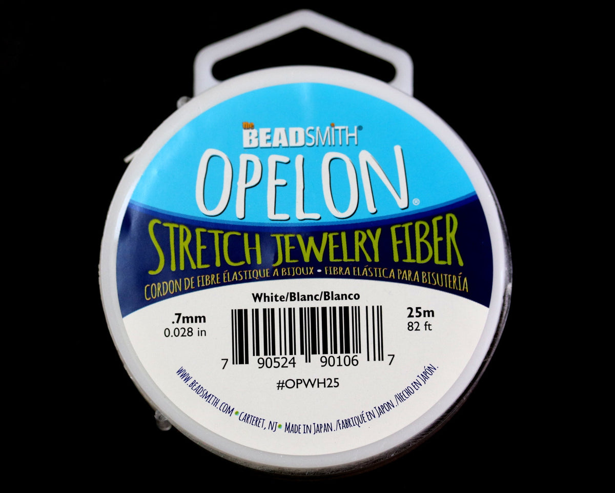Opelon stretch elastic jewelry cord 25 meter 0.7mm - Oz Beads 
