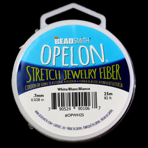 Opelon stretch elastic jewelry cord 25 meter 0.7mm - Oz Beads 