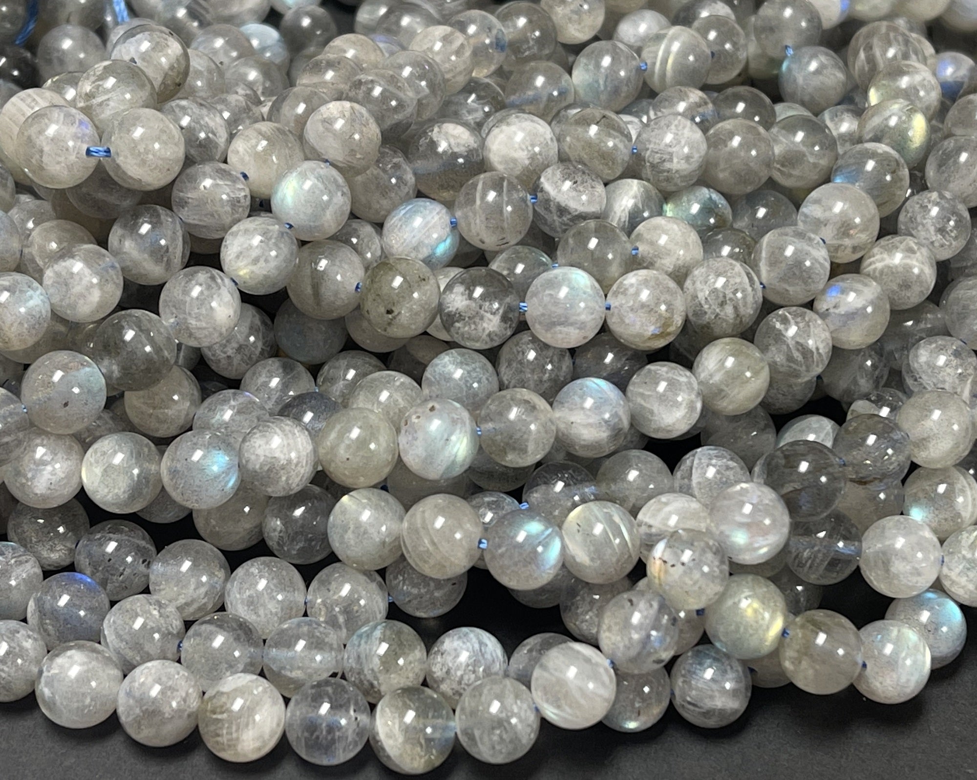 Labradorite 8mm round natural gemstone beads 15" strand