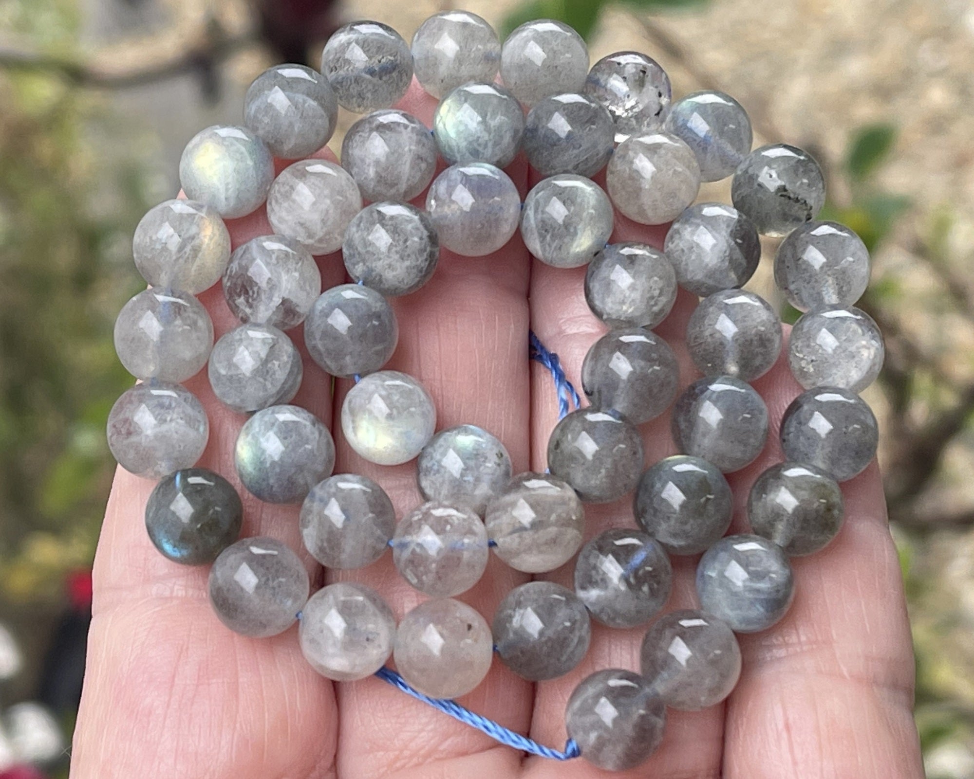 Labradorite 8mm round natural gemstone beads 15" strand