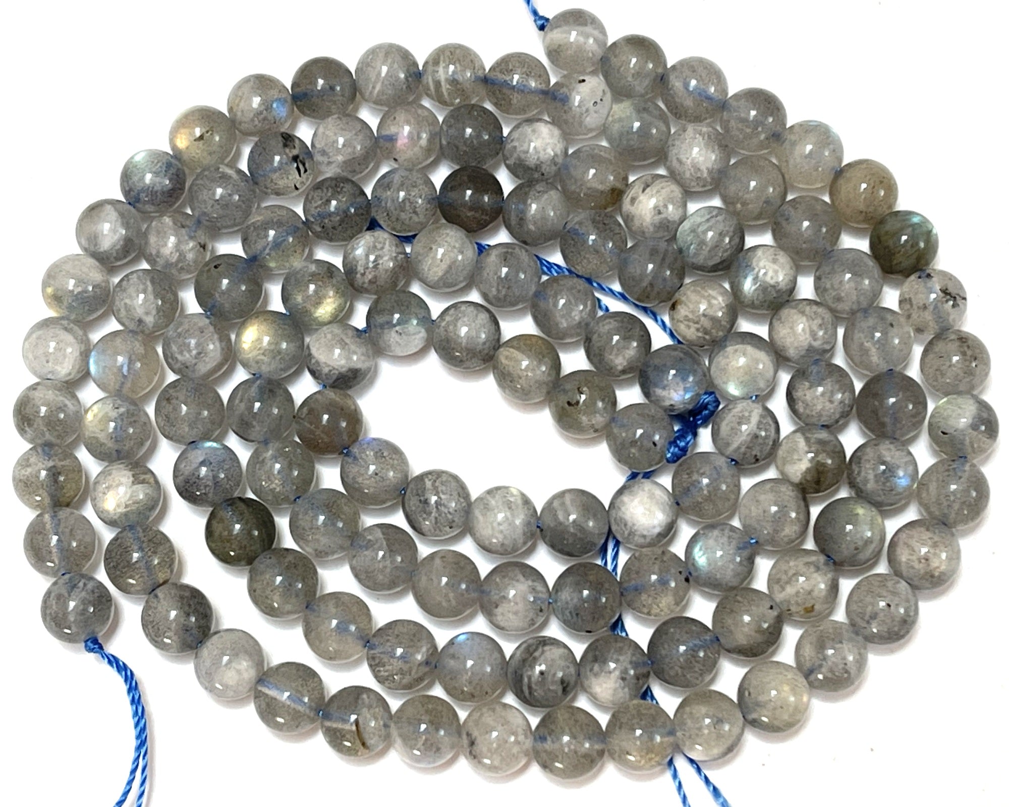 Labradorite 6mm round natural gemstone beads 15.5" strand