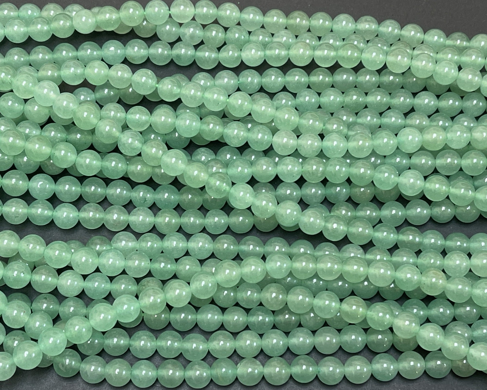 Green Aventurine 6mm round natural gemstone beads 15" strand