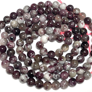 Eudialyte 6mm round natural gemstone beads 15" strand - Oz Beads 