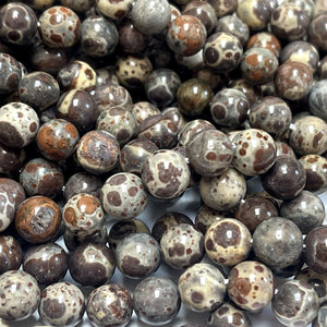 Astroite Jasper 8mm round natural gemstone beads 15.5" strand - Oz Beads 
