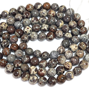 Astroite Jasper 8mm round natural gemstone beads 15.5" strand - Oz Beads 