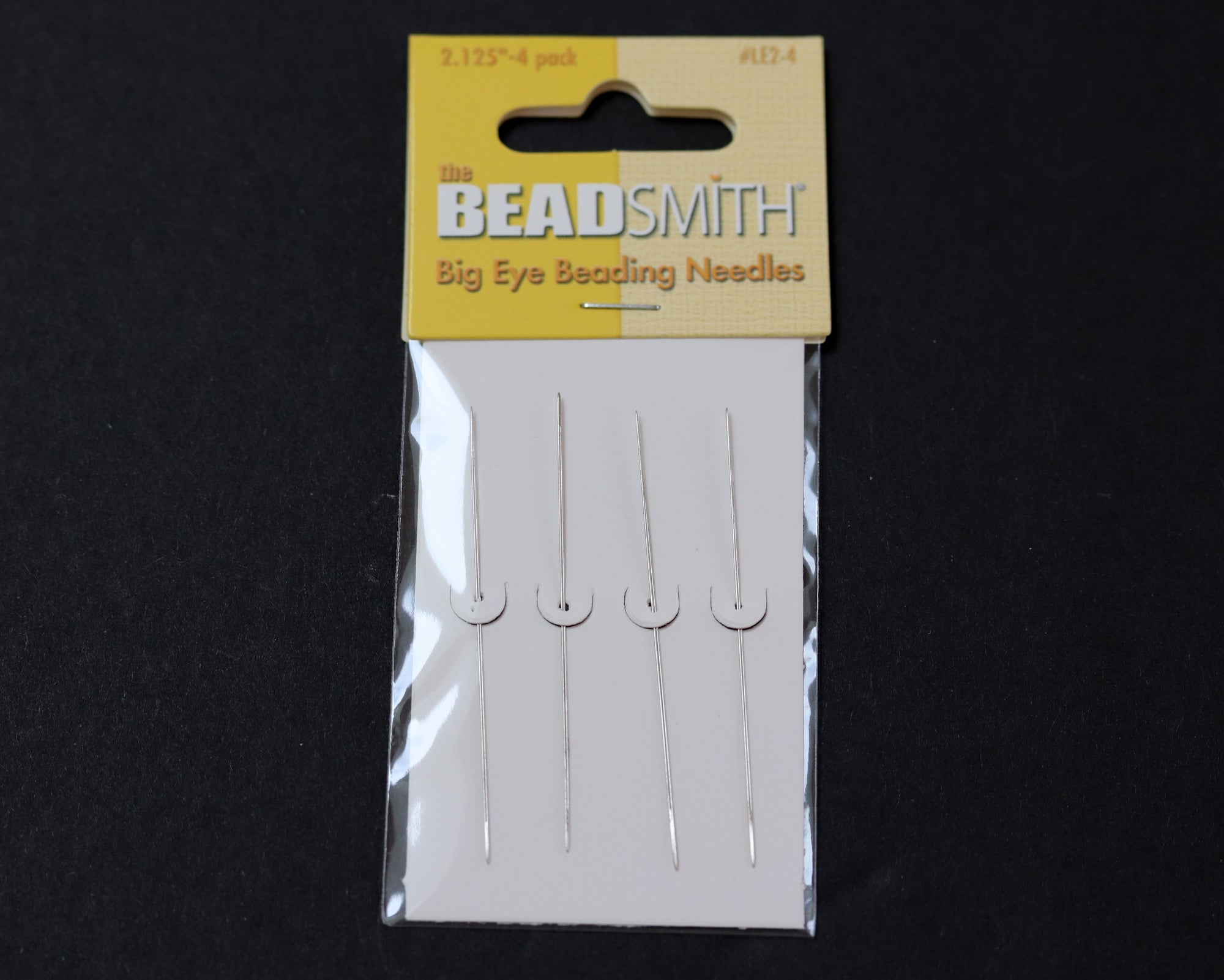 Beadsmith Big Eye Beading Needles - Four Pack size 2.125 inch - Oz Beads 
