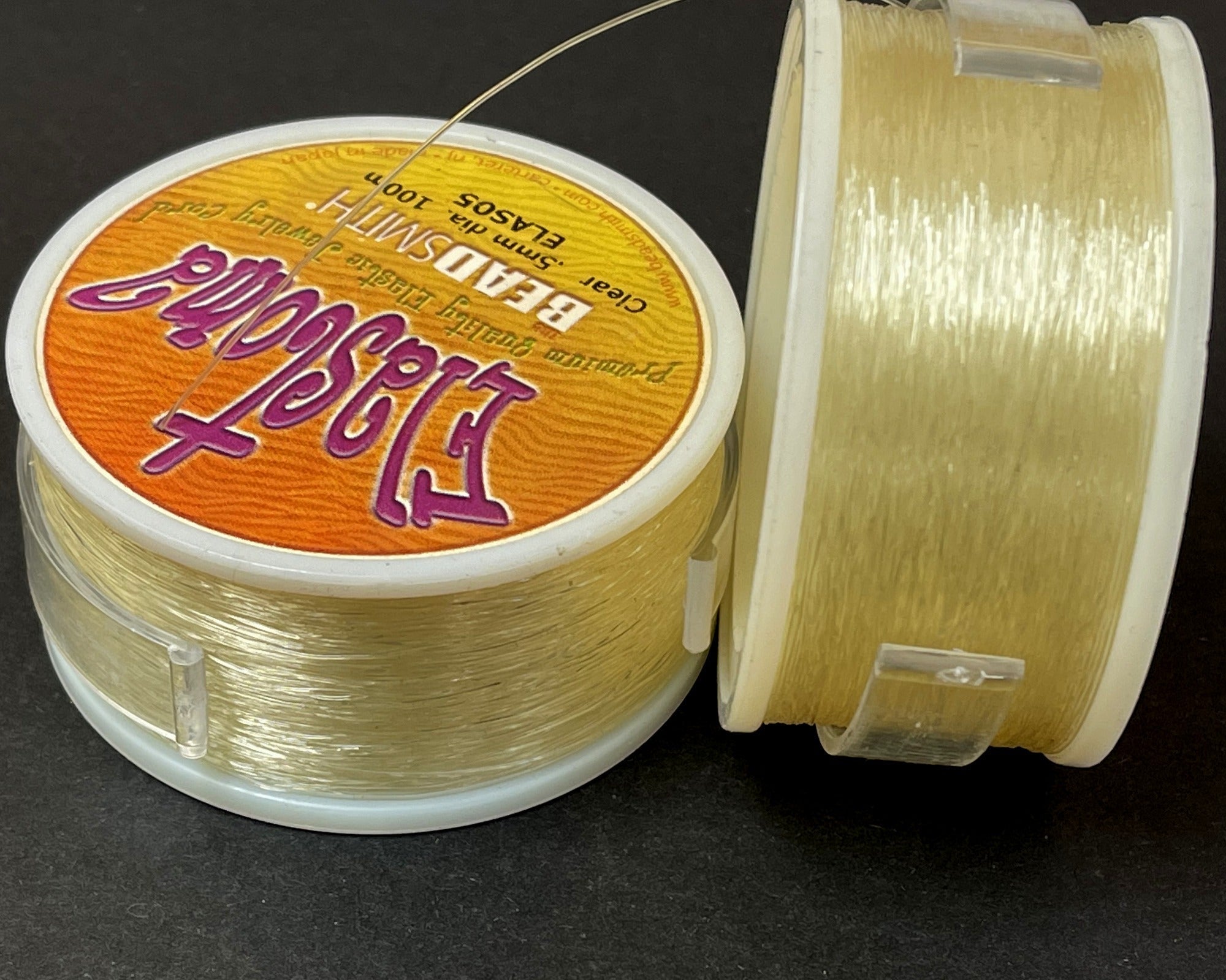 Elastoma premium elastic bead cord 0.5mm 100 meters spool - Oz Beads 