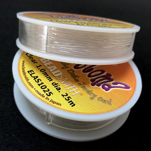 Elastoma premium elastic bead cord 1.0mm 25 meters spool - Oz Beads 