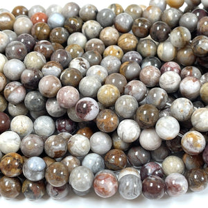 Gobi Agate 8mm round natural gemstone beads 15" strand - Oz Beads 