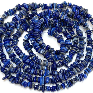 Lapis Lazuli 6-8mm chip beads natural gemstone chips 80cm strand - Oz Beads 