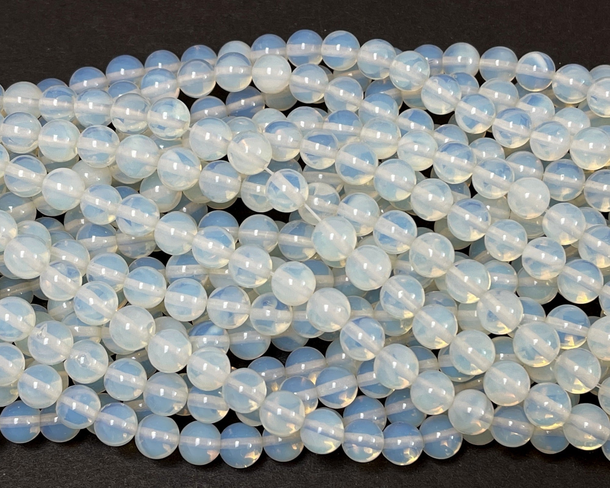 Opalite 8mm round beads 14.5" strand - Oz Beads 
