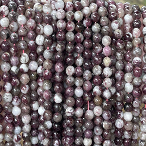 Eudialyte 6mm round natural gemstone beads 15" strand - Oz Beads 