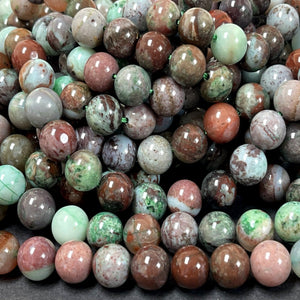 Portuguese Agate 10mm round gemstone beads 15.5" strand - Oz Beads 