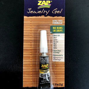 ZAP Jewelry Gel extra thick formula .10 OZ (3 GRAM) TUBE - Oz Beads 